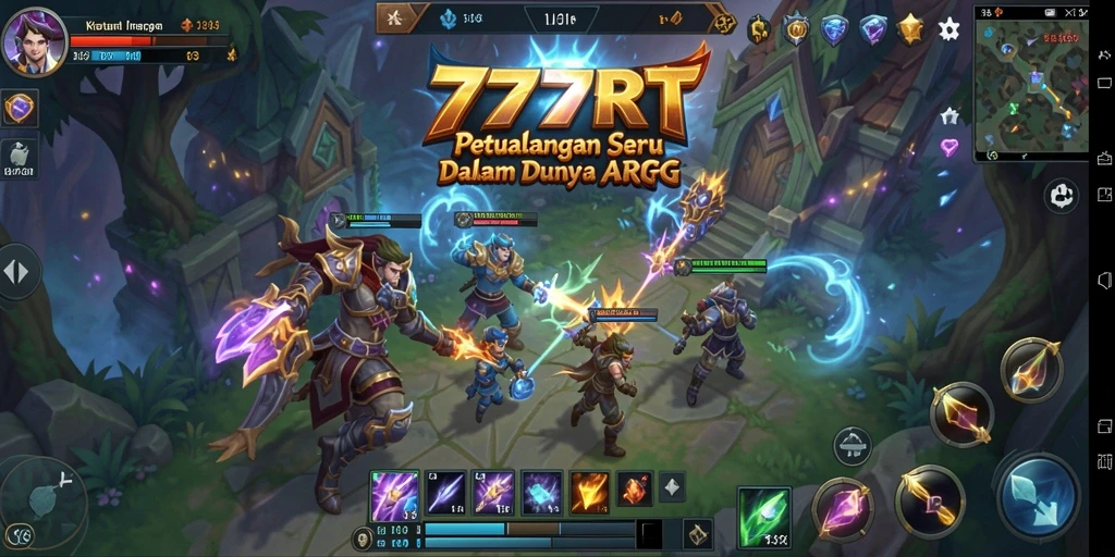 Tampilan aksi seru dalam gameplay 777RT, menampilkan pertarungan epik.