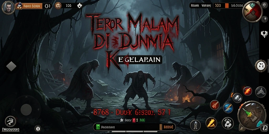 Tangkapan layar menampilkan momen menegangkan dalam gameplay Horror.
