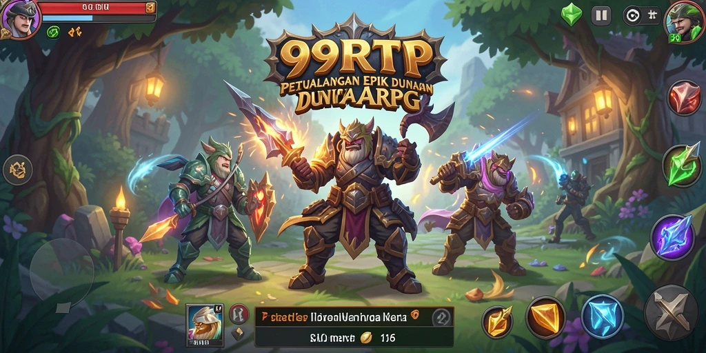Screenshot 99RTP menampilkan pertempuran seru dalam dunia fantasi.