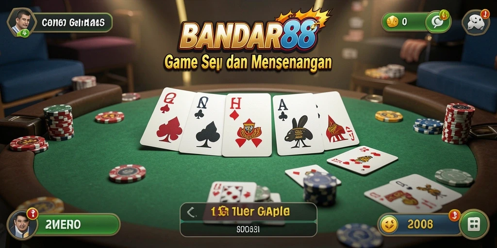 Tampilan gameplay Gaple yang menarik dan interaktif.