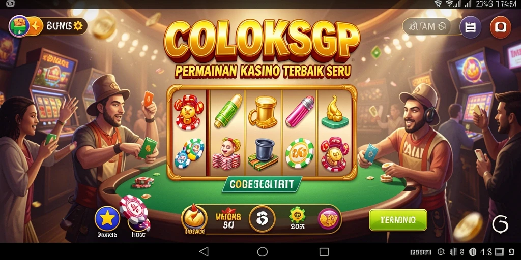 Gameplay seru di COLOKSGP dengan berbagai pilihan permainan Kasino.