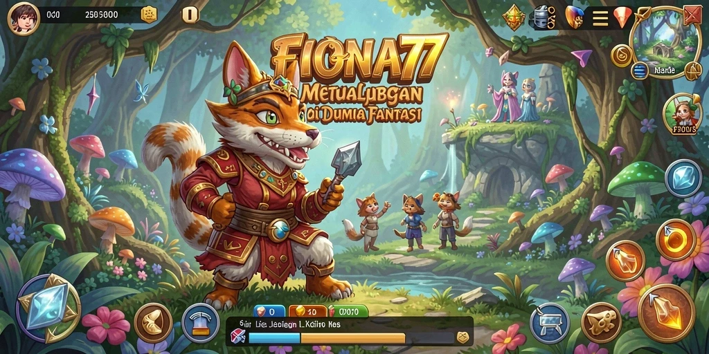 Screenshot gameplay menampilkan aksi seru dalam dunia fantasi.