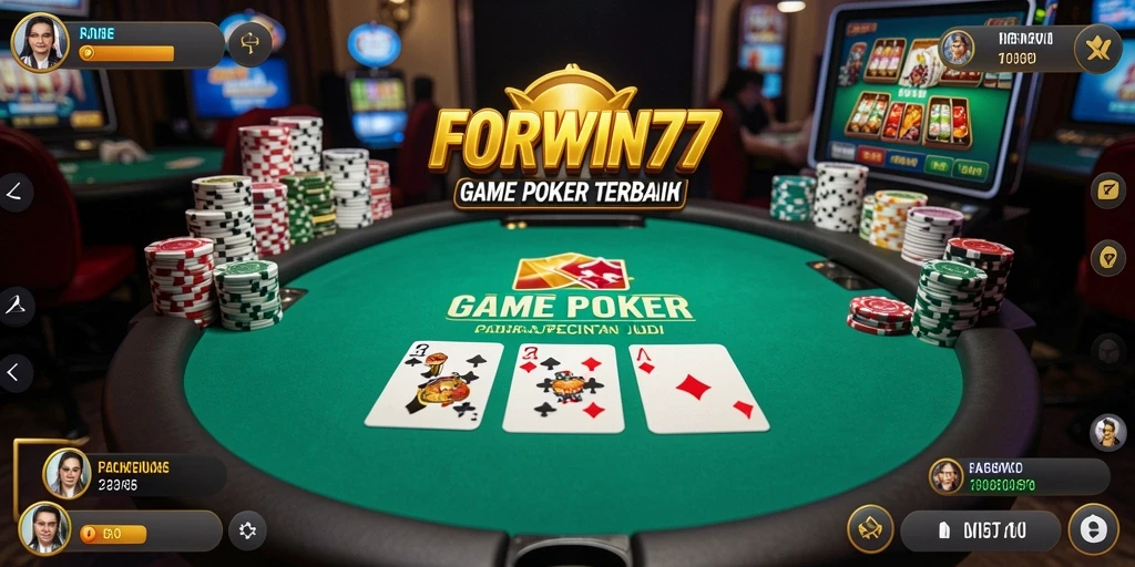Tampilan menarik dan gameplay seru dalam permainan Poker.