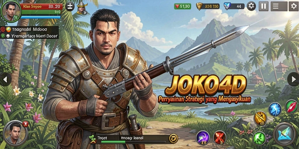 Tampilan menarik dari gameplay strategi JOKO4D.