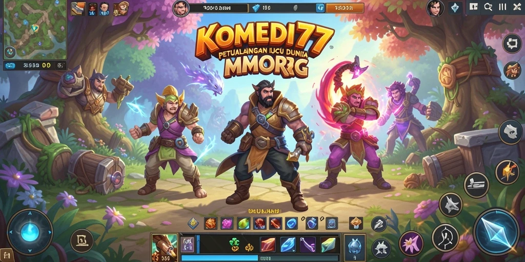Gameplay seru dan lucu di dunia MMORPG KOMEDI77.