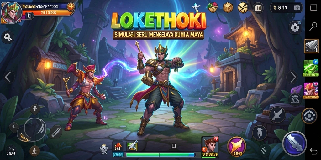 Screenshot LOKETHOKI menampilkan gameplay yang menarik dan interaktif.