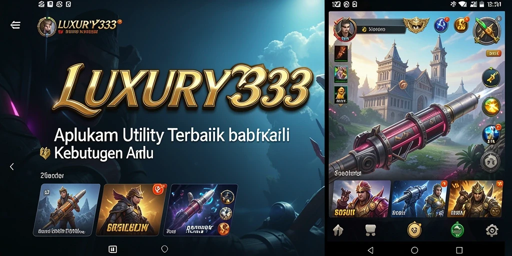 Tampilan antarmuka LUXURY333 yang modern dan intuitif.