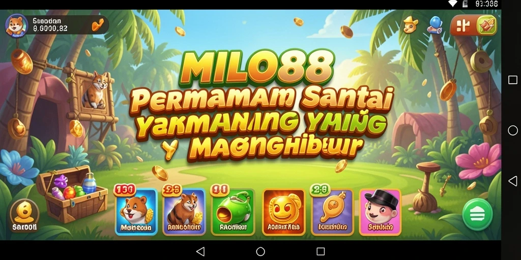 Tampilan menyenangkan dari gameplay santai MILO88.