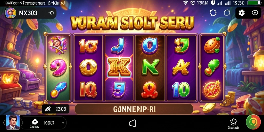 Tampilan menarik dari gameplay NX303 yang penuh warna dan fitur slot.