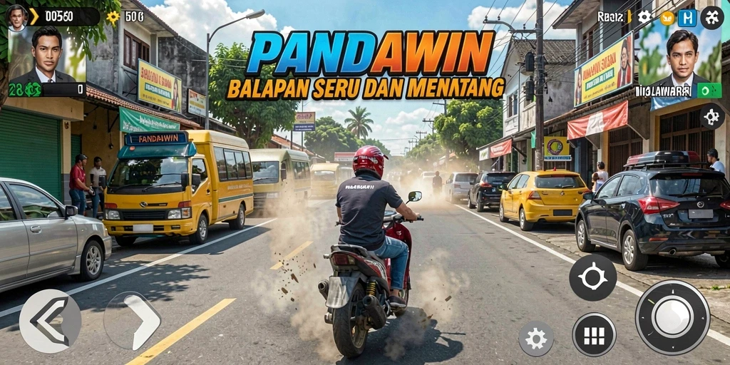 Gameplay seru dan menantang dalam PANDAWIN.