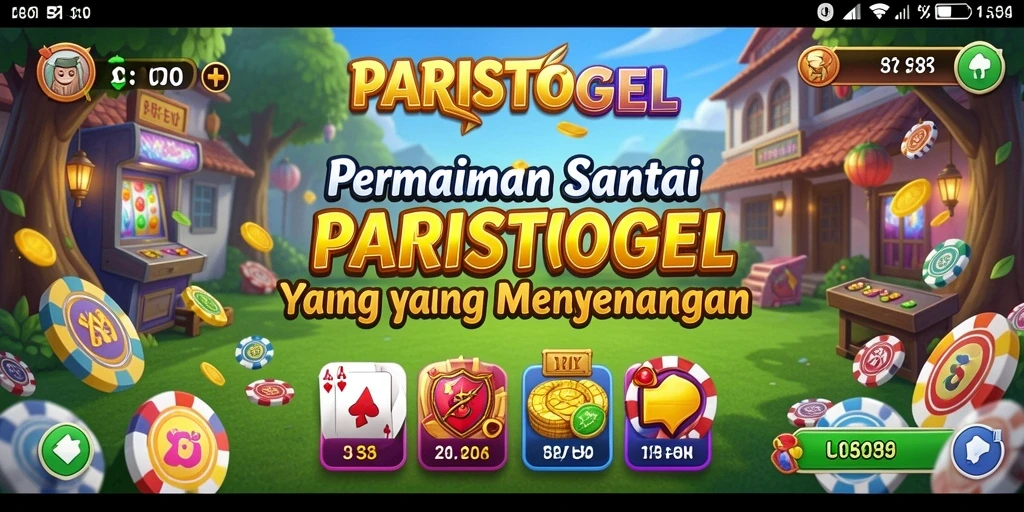 Tampilan gameplay PARISTOGEL yang ceria dan menghibur.