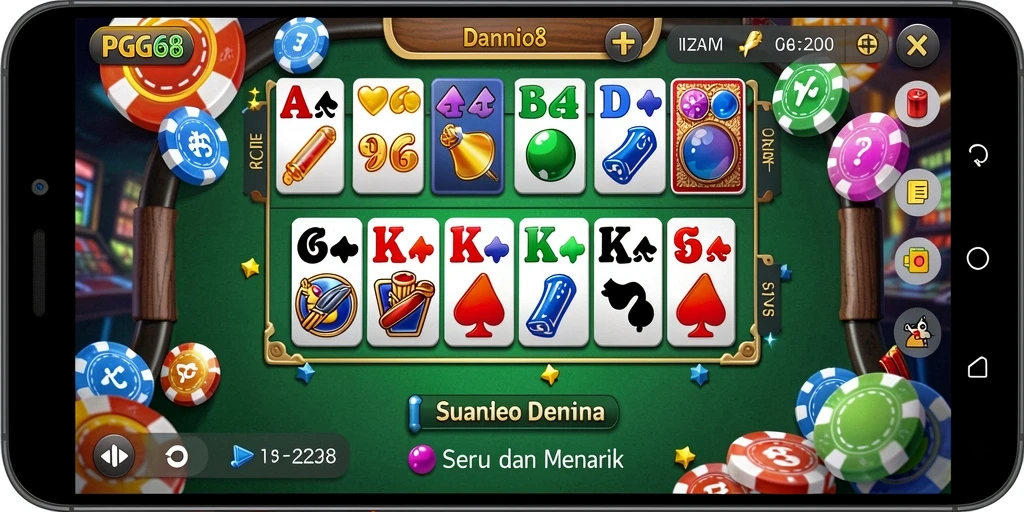 Tampilan gameplay Domino yang menarik dan interaktif.