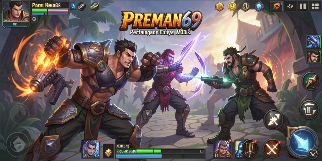 Tampilan gameplay menarik dari PREMAN69 yang mendebarkan.