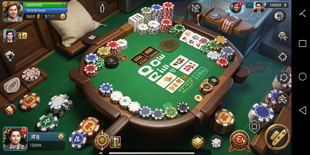Tampilan gameplay QiuQiu yang menarik dan interaktif.