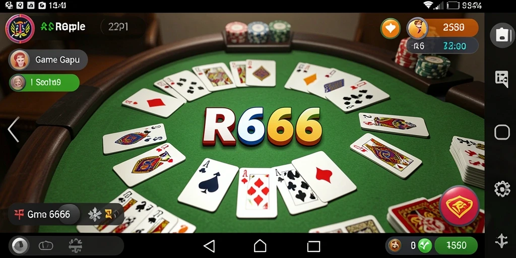 Screenshot gameplay Gaple di RR666 yang menarik dan seru.