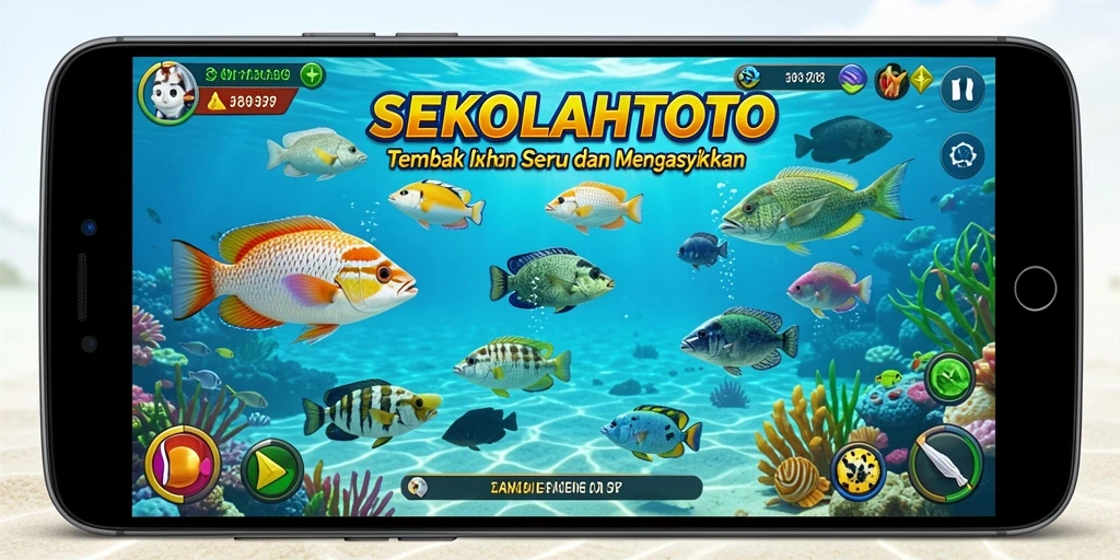 Gameplay seru Tembak Ikan dalam SEKOLAHTOTO.