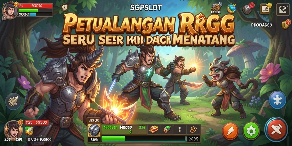 Tangkapan layar game SGPSLOT menunjukkan pertempuran mendebarkan dan karakter yang menawan.