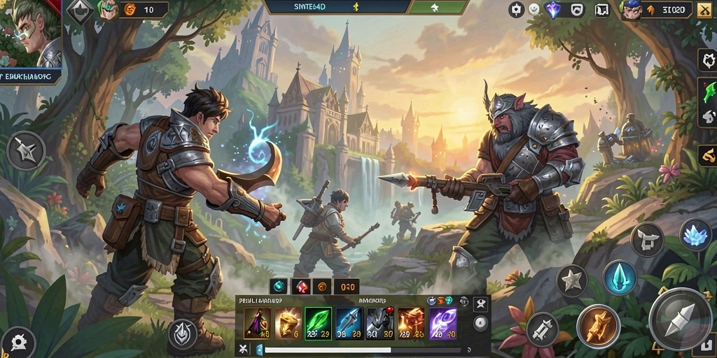 Tampilan gameplay menarik dalam dunia SINTE4D yang luas.