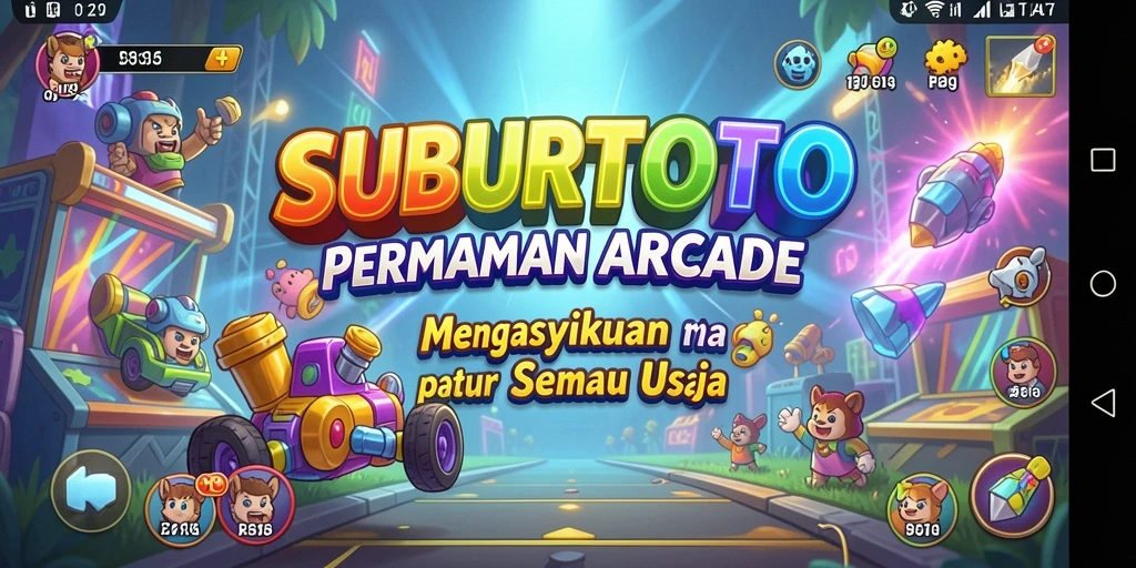 Tampilan gameplay dinamis dalam SUBURTOTO yang menampilkan aksi seru.