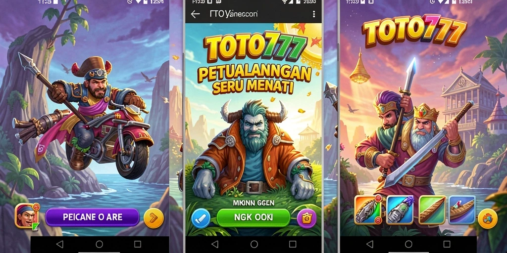 Screenshot gameplay TOTO777 menunjukkan karakter menjelajah hutan magis.